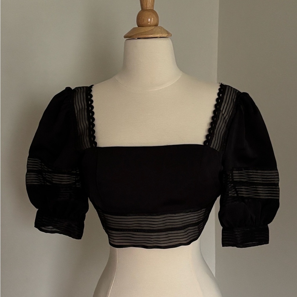 Elegant Black Women's Top